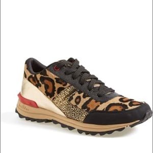 Sam Edelman Dax Calf Hair Leopard Sneaker 8.5